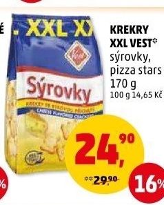 Krekry Sýrovky Vest
