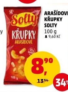 Křupky arašídové Solty