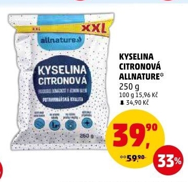 Kyselina citronová Allnature