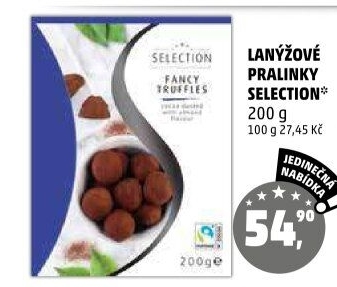 Lanýžové pralinky Selection