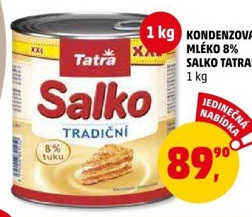 Mléko kondenzované Salko Tatra