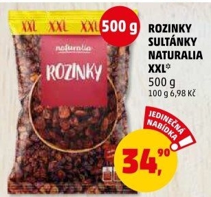 Rozinky Sultánky Naturalia