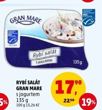 Salát rybí s jogurtem Gran Mare