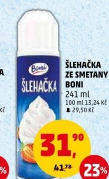 Šlehačka ve spreji Boni