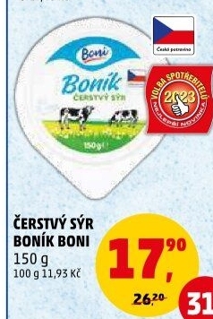 Sýr čerstvý Boník Boni