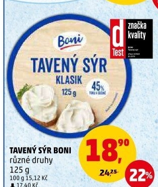 Sýr tavený Boni