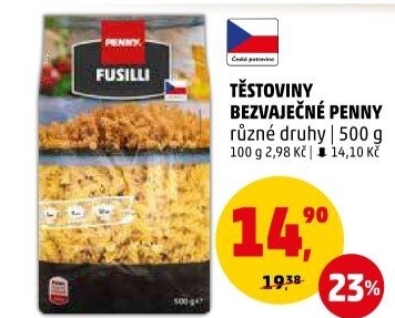 Těstoviny bezvaječné Penny