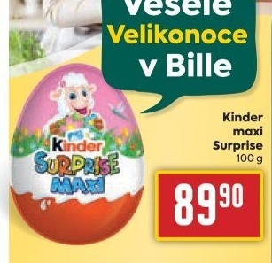 Čokoládové vajíčko s překvapením Maxi Kinder Surprise