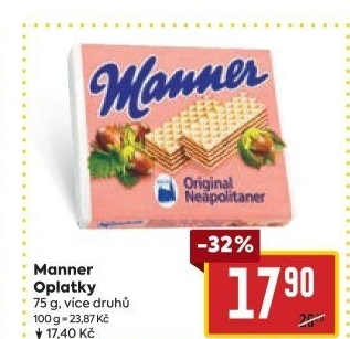 Oplatky Manner
