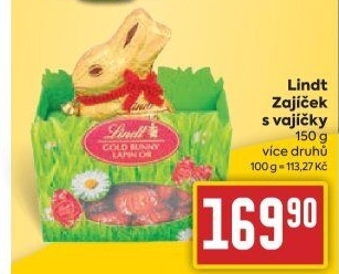 Zajíček s vajíčky Lindt
