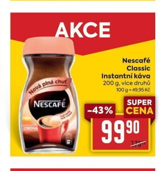 Nescafé Classic Instantní káva 200 g