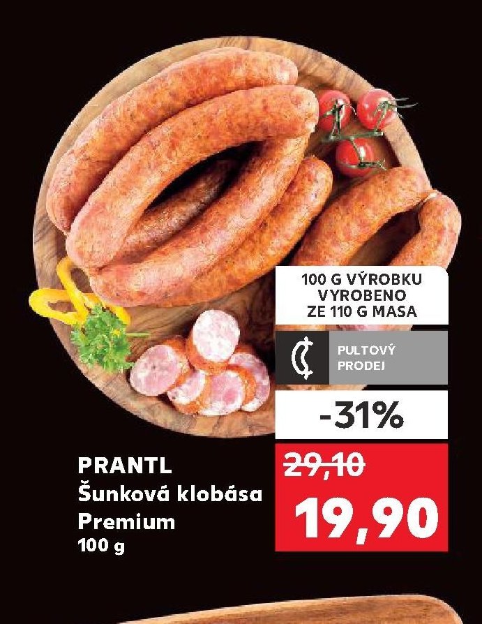 PRANTL Šunková klobása Premium 100 g