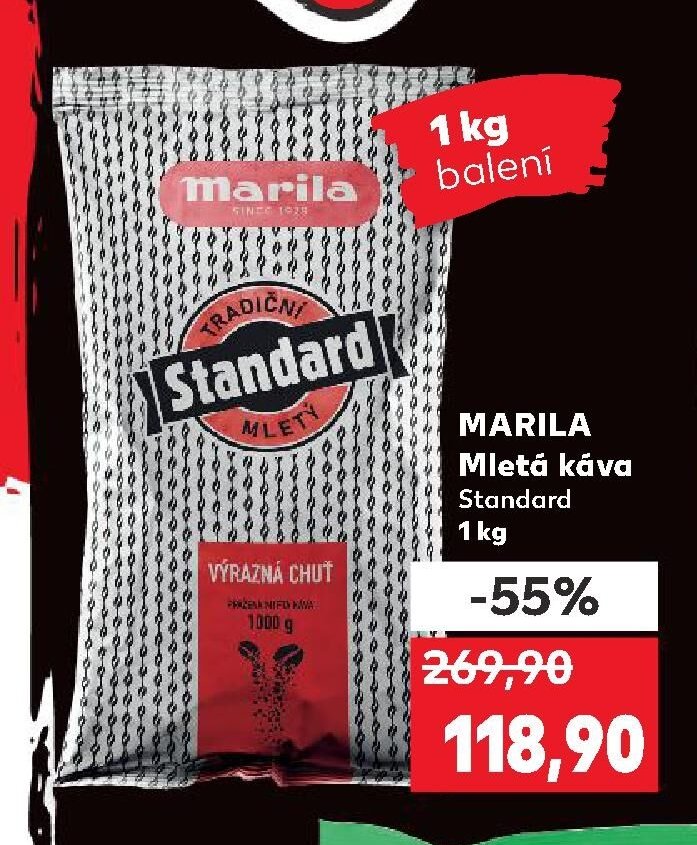 MARILA Mletá káva Standard