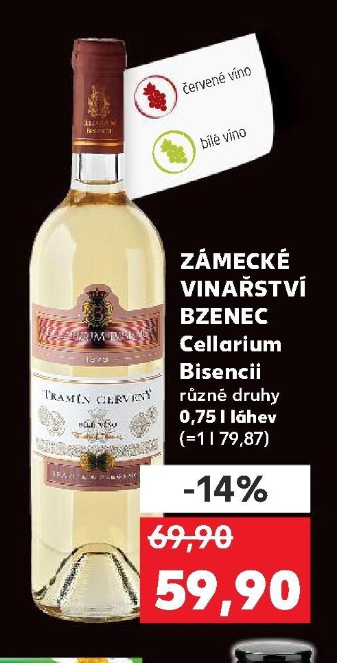 ZÁMECKÉ VINAŘSTVÍ BZENEC Cellarium Bisencii