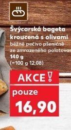 Švýcarská bageta kroucená s olivami