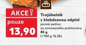 Trojúhelník s klobásovou náplní