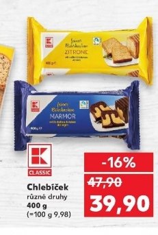 Chlebíček různé druhy