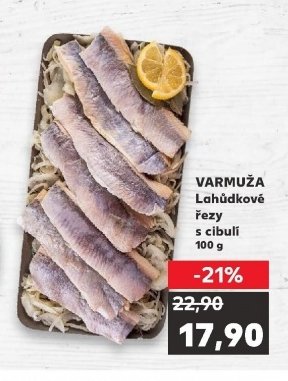 VARMUŽA Lahůdkové řezy s cibulí