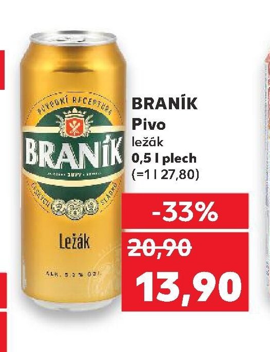 Braník Pivo ležák 0,5 l plech