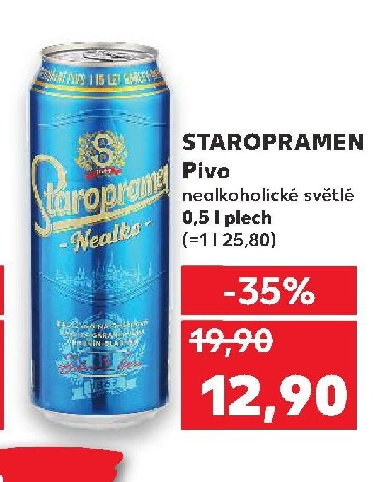 Staropramen Pivo nealkoholické světlé 0,5 l plech