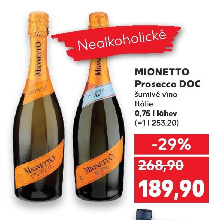 MIONETTO Prosecco DOC šumivé víno