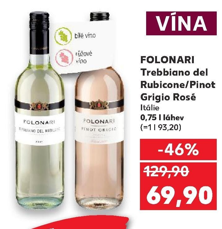 FOLONARI Trebbiano del Rubicone/Pinot Grigio Rosé