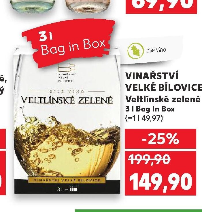 VINAŘSTVÍ VELKÉ BÍLOVICE Veltlínské zelené
