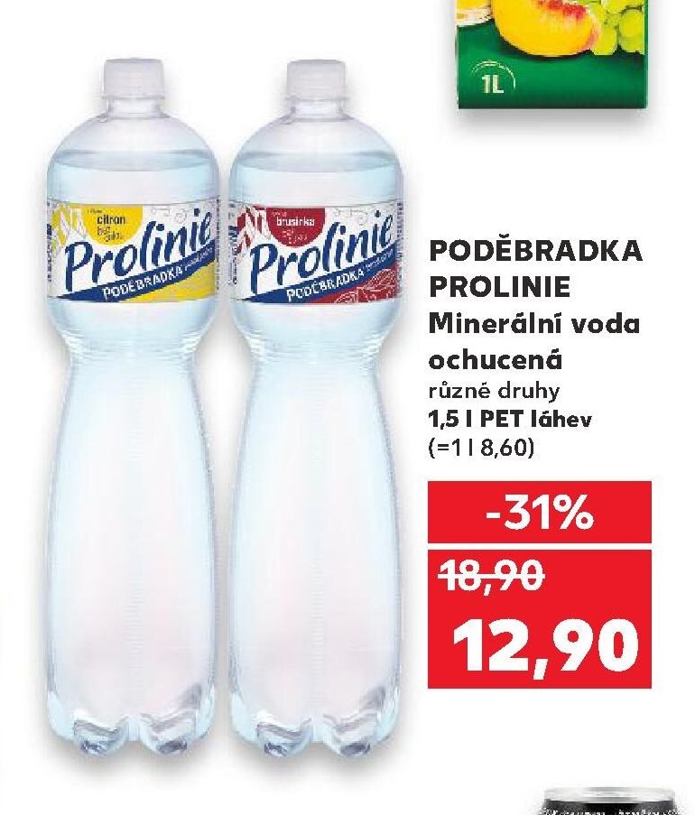 Poděbradka Prolinie Minerální voda