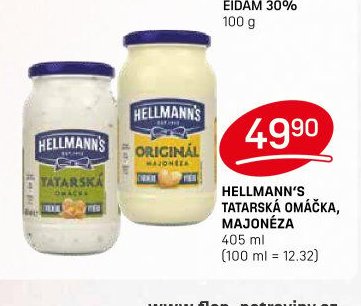 HELLMANN'S TATARSKÁ OMÁČKA, MAJONÉZA