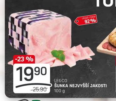 ŠUNKA NEJVYŠŠÍ JAKOSTI 100 g