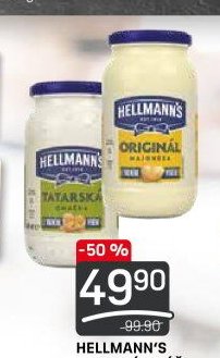 HELLMANN'S TATARSKÁ OMÁČKA, MAJONÉZA 405 ml