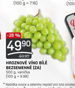 HROZNOVÉ VÍNO BÍLÉ BEZSEMENNÉ 500 g