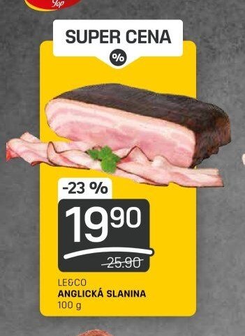 LE&CO ANGLICKÁ SLANINA