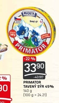 PRIMATOR TAVENÝ SÝR 45%