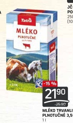MLÉKO TRVANLIVÉ PLNOTUČNÉ 3,5%