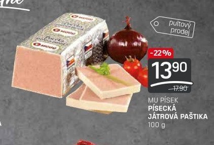 Mu Písek Písecká játrová paštika