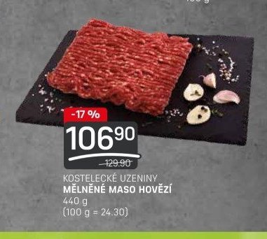 Kostelecké uzeniny mleté maso hovězí