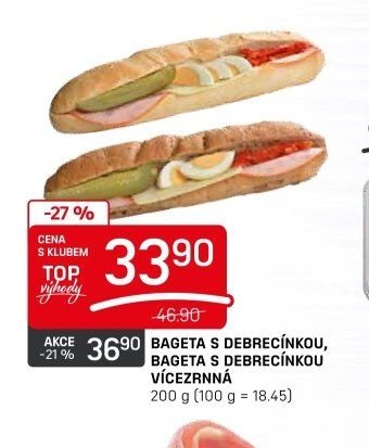 BAGETA S DEBRECÍNKOU, BAGETA S DEBRECÍNKOU VÍCEZRNNÁ