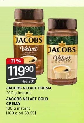 JACOBS VELVET CREMA, JACOBS VELVET GOLD CREMA