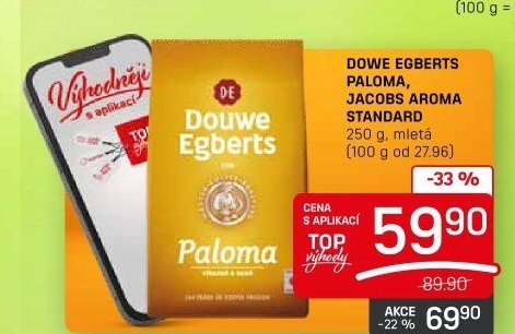 DOWE EGBERTS PALOMA, JACOBS AROMA STANDARD