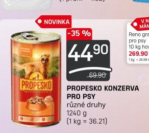 Propesko konzerva pro psy