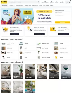 akční leták Sconto nábytek 12.3.2024-18.3.2024