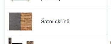 Šatní skříně