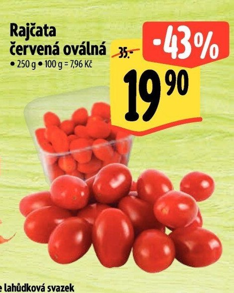 Rajčata červená oválná