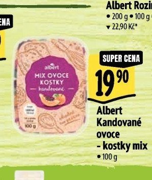 Albert Kandované ovoce - kostky mix