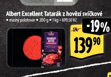 Albert Excellent Tatarák z hovězí svíčkové