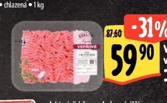 Výrobek z mletého vepřového masa