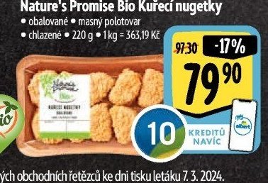 Nature's Promise Bio Kuřecí nugetky