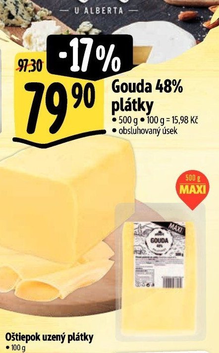Gouda 48% plátky