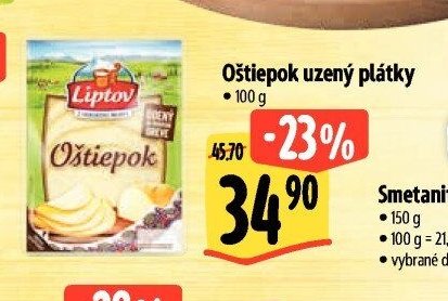 Oštiepok uzený plátky